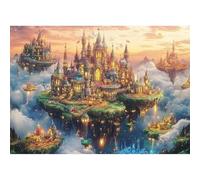 Yunlus Casse-tête pour Adultes de 1000 Pièces Impossible Difficile pour Adultes Puzzle de 1000 Pièces La Ville des Royaumes Célestes Puzzle 1000 Pièces 70 x 50 cm