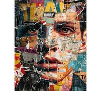 Yunlus Puzzles pour Adultes 1000 pièces Niveau Impossible Difficile Défi Stimulant pour Adultes et Adolescents Fragments d'un Visage Cool Puzzle 1000 Pièces 70 x 50 cm