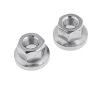 Yunmeryker 1 Paire D'écrous D'axe à Grande Bride pour Moyeu de Roue Arrière de Vélo en Acier Inoxydable