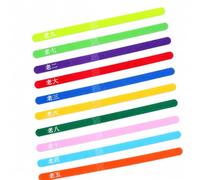 Yunmeryker ’1 pièce, Harnais Chien d’Identification pour Chiots et Chatons, Textile Multicolore 10 mm, Bandes réfléchissantes, 10 Couleurs avec Texte imprimé, S (10 × 235 mm)