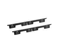 Yunmeryker 2 Pièces Couvre-joint Cuisinière Combleur d'Espace Inoxydable Accessoire Cuisine Résistant à la Chaleur Facile à Installer Adapté aux Espaces entre, Noir