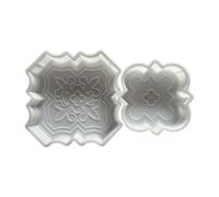 Yunmeryker 2 Pièces de Moule à Briques Colorées, Accessoire de Gabarit pour Bricolage