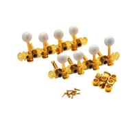 Yunmeryker 2 Pièces Mécaniques Mandoline Tuning Pegs Accordeur Clés de Machine Boutons Installation Facile En Métal PP Adapté Aux Familles Pratique Musicale, or