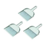Yunmeryker 3 Pièces Mini Balayette Ramasse-miettes Kit Brosse Poussière Nettoyage Polypropylène Poignée Pratique Collecteur Débris Souple Adapté au Ménage, Bleu
