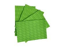 Yunmeryker 4 Pièces Pad de Traction sur Planche de Surf Tapis Grip Découpable en Mousse EVA Antidérapante pour Paddle Sports Nautiques Skimboard Bateau, Vert