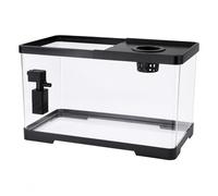 Yunmeryker Aquarium Complet en Acrylique 49,5 × 21,5 × 21,2 cm, Nano kit démarrage pour Combattant, Pompe intégrée, 38.8x21.5x21.2cm