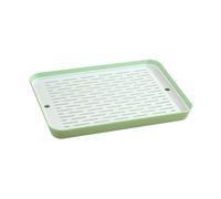 Yunmeryker Bac à Litière pour Lapin Toilette d'angle pour Rongeur Bac de Propreté en PP Démontable Grille Confortable Nettoyage Simple Adapté pour Cage, Vert, L