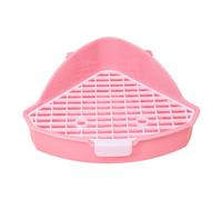 Yunmeryker Bac à Litière pour Lapins, Utilisable Aussi Bien en Cage Qu'en, et Servant également de Toilettes pour Lapins. Fabriqué en Polypropyl, Rose