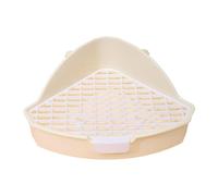 Yunmeryker Bac à Litière pour Lapins, Utilisable Aussi Bien en Cage Qu'en, et Servant également de Toilettes pour Lapins. Fabriqué en Polypropyl, Blanc