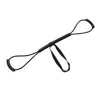 Yunmeryker Bande de Résistance Accessoire D'Entraînement Renforcement Musculaire Poignée Mousse Utilisable pour Exercices Pilate Cardio Squat Shadow, Noir 35 Livres