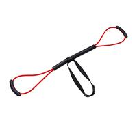 Yunmeryker Bande de Résistance Accessoire D'Entraînement Renforcement Musculaire Poignée Mousse Utilisable pour Exercices Pilate Cardio Squat Shadow, Rouge 20 Livres