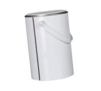 Yunmeryker Boîte à Peinture Fer avec Couvercle Poignée Confortable Seau Métal Vide Réutilisable Polyvalent pour Rangement Peinture Solvants Adhésifs Atelier, 5l