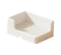 Yunmeryker Cage Accessoires Bac à Litière Lapin Toilette Apprentissage Lit d'angle Barrière Épaisse Fond Stable Installation Portable Adapté pour Rongeurs P, 41 X 31 X 17.5 Cm