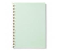 Yunmeryker Cahier ligné à spirale feuilles mobiles - reliure spirale B5 pour étudiant - pour le lycée, Vert, B5-26 trous, ligné
