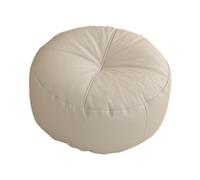 Yunmeryker Coussin de Sol Rond en PU Résistant à l'usure, Utilisable comme Tapis Tatami, Oreiller de Sol et Coussin de Méditation, Gris Clair