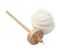 Yunmeryker Drop Spindle Filage Artisanal Outil Manuel Créatif Quenouille Haut Bois Entaillé Compact Portable Adapté aux Débutants Tissage et Activités Faites à