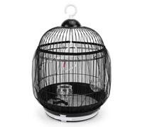 Yunmeryker Filet Nylon Protection Cage Oiseaux, Filet de Protection réglable Respirant, élastique pour Cage à Oiseaux 37cm, Anti-Projection Lavable, Noir, Noir