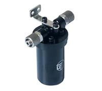 Yunmeryker Filtre Hydraulique RC Modèle Filtre à Huiles Hydrauliques Accessoire Système Protection Particules Métal Structure Aluminium Installation Retour Ligne, Noir