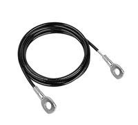 Yunmeryker Fitness Câble de Traction Câble Pulley Machine Maison Corde Acier Attache Gym Système Levage Musculation Fonction Ajustable pour Sportif Exercice, Pas de Boule Noire 2.5m