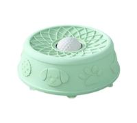 Yunmeryker Gamelle pour Chien avec Distributeur de Croquettes Anti-glouton, Accessoire D'éducation Interactive et Base Antidérapante en Silicone, Vert Lac