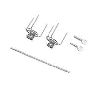 Yunmeryker Grille de Rôtissage, Broche à Rôtir en Acier Inoxydable, Support à Poulet, Grille de Cuisson Multifonctionnelle pour Différents Types de Viande, Idéal, 28 cm