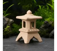 Yunmeryker Grotte Cachette Décoration d'Aquarium, Cachette en Terre Cuite 500 g, Forme Carrée Creuse à 1 Entrée