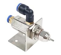 Yunmeryker Industriel Buse de Brumisation Métal 304 Acier Inoxydable Pulvérisateur Installation Angle Support Fonction Brumisation Fine Convient pour A, 80 Degrés
