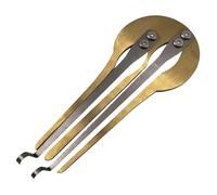 Yunmeryker Jaw Harp Métal Compact Instrument Ethnomusical Bouche Facilité D'Apprentissage Son Riche Spontanéité Adapté à Rendez-vous Amical Sonore Utilisa, or