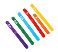 Yunmeryker Lot d’1 pièce, Harnais Chien d’Identification pour Chiots et Chatons, Textile Multicolore 10 mm, Bandes réfléchissantes, 6 Couleurs avec Texte imprimé, L (10 × 350 mm)