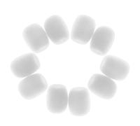 Yunmeryker Lot de 10 en Mousse pour, Réduction du Bruit et Protection Anti-éclaboussures, Adaptées Aux Journalistes, Aux Enseignants et Au, Blanc