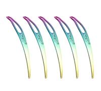 Yunmeryker Lot de 5 Aiguilles à Crochet pour Dreadlocks, Outil pour Micro-extensions, Surface Lisse et Sans Accrocs, En Alliage, Adapté Aux Perruques