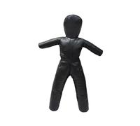 Yunmeryker Mannequin de Grappling Adversaire de Boxe Outil de Pratique Poupée de Jiu-Jitsu en Cuir PU Robuste Non Rempli pour Un Entraînement Réaliste Adapté Pou, Noir