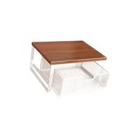 Yunmeryker Organisateur de Café avec Une Conception Ouverte et Une Organisation Verticale Permettant de Soigneusement Les Tasses et Les épices dans L, Blanc 1 étage