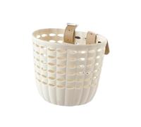 Yunmeryker Panier de Vélo Enfant, Panier de Guidon, Installation Facile, Petit Modèle, 17,5 Cm X 13 Cm X 15 Cm, Accessoire de Décoration pour l'avant du Vélo, Beige