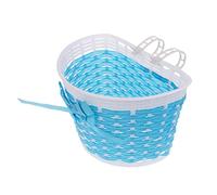 Yunmeryker Panier Vélo Avant pour Vélo avec Fixation Facile Détachable et Léger en Plastique Robuste avec Nœud Décoratif Adapté aux Enfants Filles Sortie