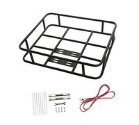 Yunmeryker Panier Vélo Support Arrière Avant Détachable Fer Cadre Accessoires Rangement Stockage Grande Capacité Adapté pour Enfants Adultes Chiens Cyclisme Prom, 48cmx38cm