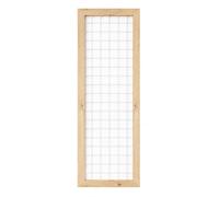 Yunmeryker Panneau Mural Décoratif Grille en Bois, Claustra Intérieur Rustique 35cm, pour Plantes et Décorations, Crochets Métalliques Inclus, White