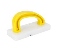 Yunmeryker Planche à Découper Planer avec Poignée Confortable Outil pour Le Nettoyage et Matériau Robuste PE et Métal Adapté à La Cuisine Familia, Jaune