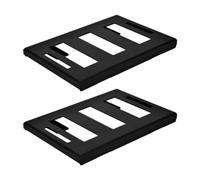 Yunmeryker Platine de Montage Support Support de Boîte à Outils Équerre de Fixation Porte Boîte Robuste En Fer pour Rangement Modulaire Installation Facile Adapt, 2 Pièces