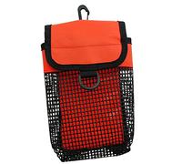 Yunmeryker Pochette en Filet pour Dévidoir de Plongée avec Une Capacité de élevée, Une Fermeture Pratique par Bande Auto-agrippante et Un Système de, Orange, comme Décrit