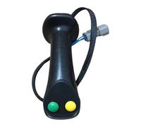 Yunmeryker Poignée de Joystick pour Excavatrice, Poignée de Maintien à 2 Boutons, Accessoires pour, Réparation D'équipements de Constructi, Bouton Jaune-vert