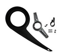 Yunmeryker Protège-chaîne, Carter de Protection et Plateau pour Vélo. Fabriqué en Polypropylène Souple. Protège de l'eau, de La Poussière et des Projec, Boucle Noire + Queue