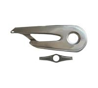 Yunmeryker Protège-chaîne de Vélo Garde-chaîne de Vélo Protection de Pédalier Carter de Transmission et Couvercle en Métal Adapté pour Protéger Les Vête, Argent