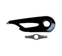 Yunmeryker Protège-chaîne de Vélo Garde-chaîne de Vélo Protection de Pédalier Carter de Transmission et Couvercle en Métal Adapté pour Protéger Les Vête, Noir