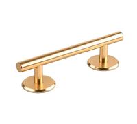 Yunmeryker Rail Rond Professionnel En Métal pour Fingerboard, Accessoire Polyvalent pour Franchir Les Obstacles, Matériau, or 15cm