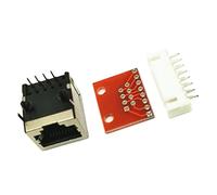 Yunmeryker RJ45 Connecteur Adaptateur Carte PCB Broche Plaqué Or Non Soudé Compatible Expérimentation Initiation Électronique Laboratoire Personnel, style2