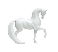 Yunmeryker Statue de Cheval Moderne pour écrire, Figurine Animale, Ornement Décoratif En Résine pour Table, Idéal Comme Cadeau Ou pour Décorer Un Bureau Ou Une M, Style C