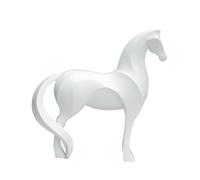 Yunmeryker Statue de Cheval Moderne pour écrire, Figurine Animale, Ornement Décoratif En Résine pour Table, Idéal Comme Cadeau Ou pour Décorer Un Bureau Ou Une M, Style D