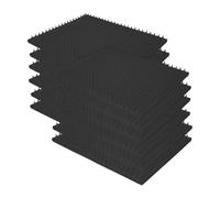 Yunmeryker Tapis de Litière pour Chats Adapté Aux Chiens, Utilisable à L'intérieur comme à L'extérieur, avec des Picots Robustes, Accessoire de Jardin et, 12 Pièces Noires