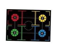 Yunmeryker Tapis D'Entraînement Basket en Polyester Permettant de Développer La Maîtrise du Ballon L'Agilité La Précision du Jeu et La des Déplacements, Style D